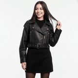 Jaqueta Feminina preta Ragnar