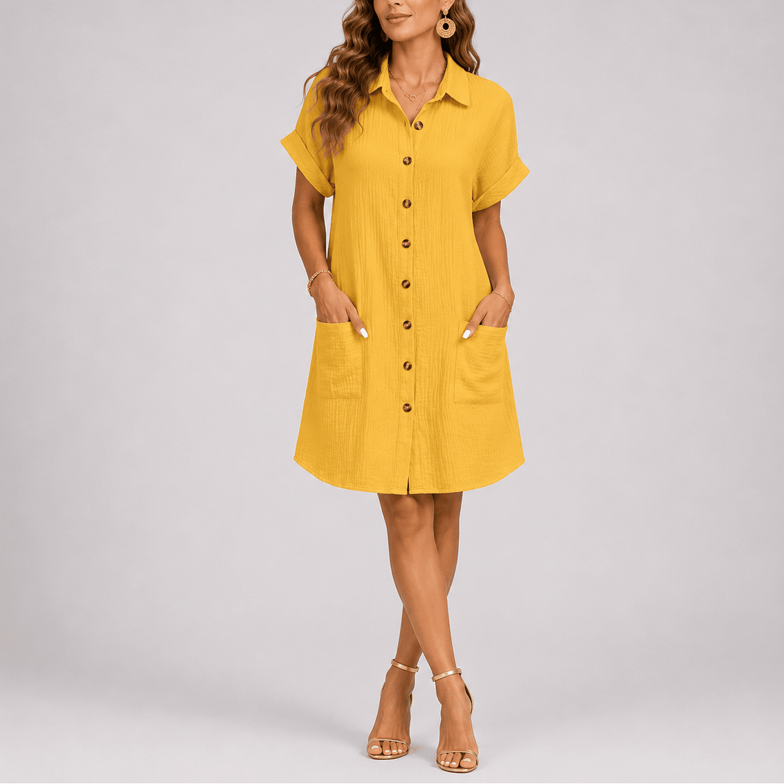 Vestido Chemise Feminino Serena