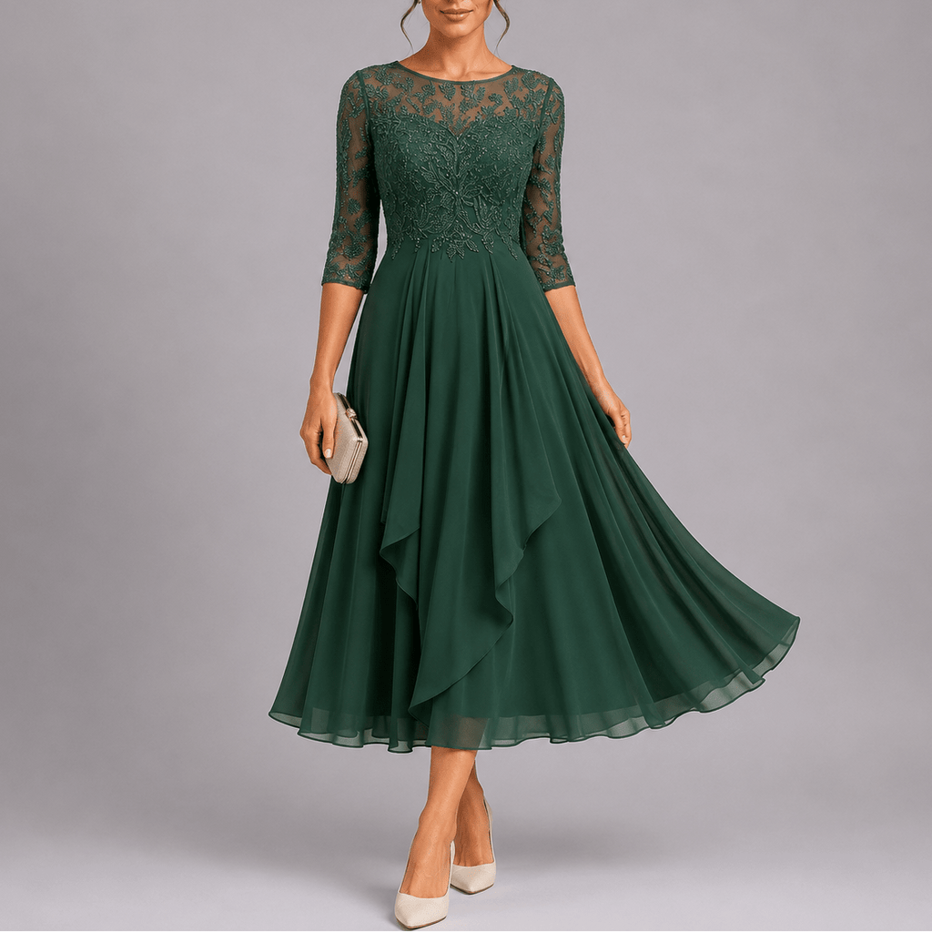 Vestido Midi Feminino Celine