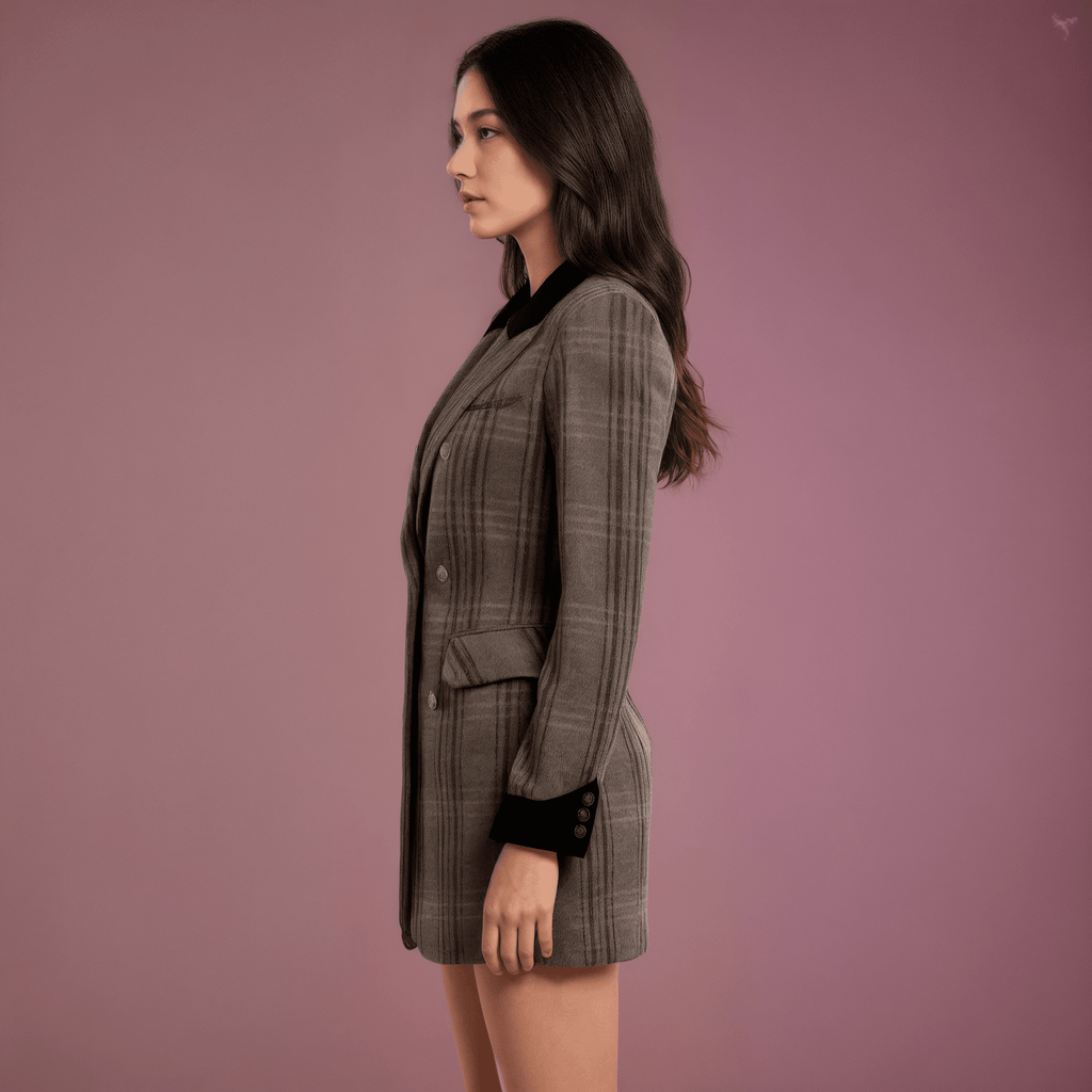 Casaco Xadrez Feminino Isadora