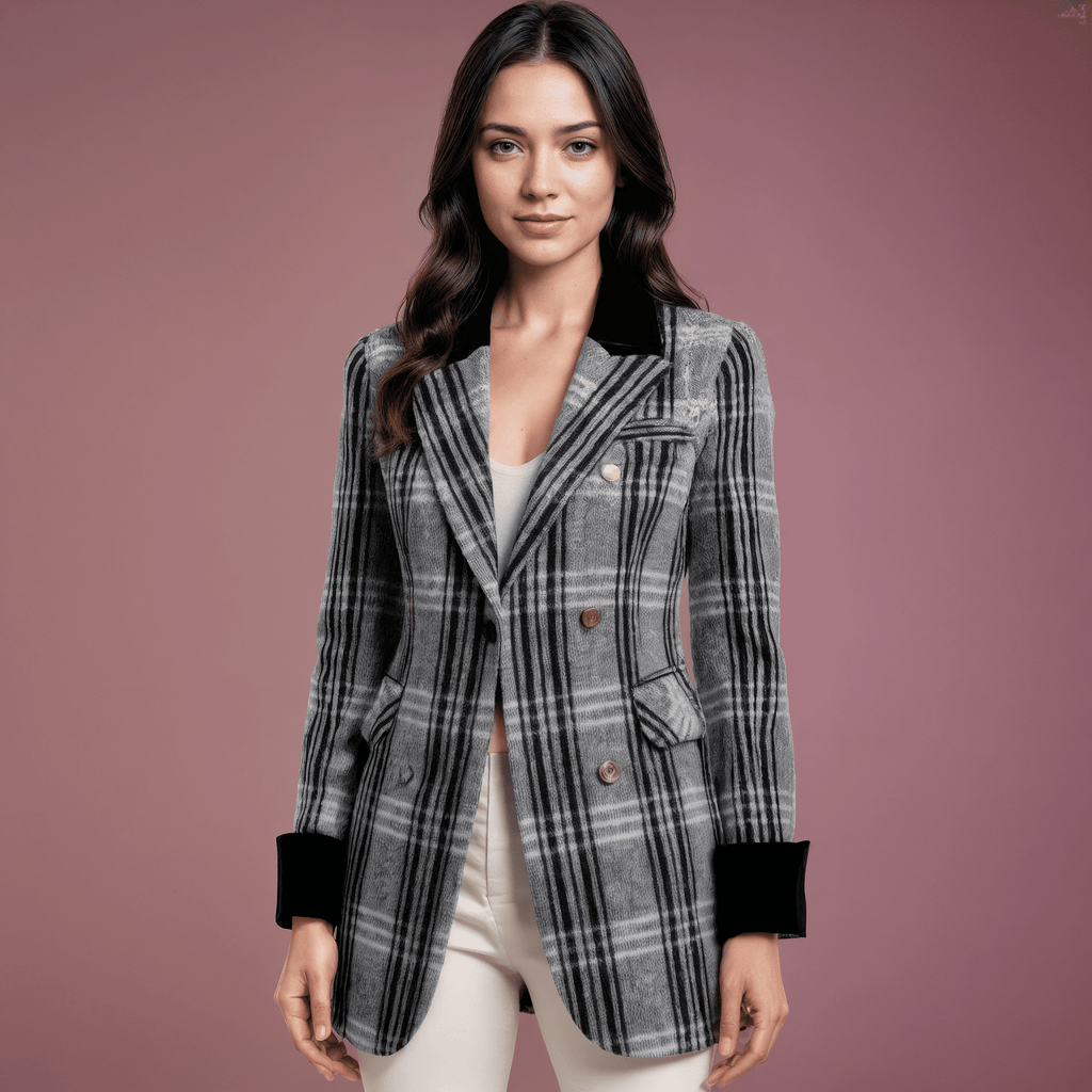 Casaco Xadrez Feminino Isadora