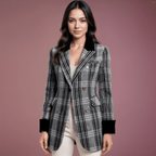 Casaco Xadrez Feminino Isadora