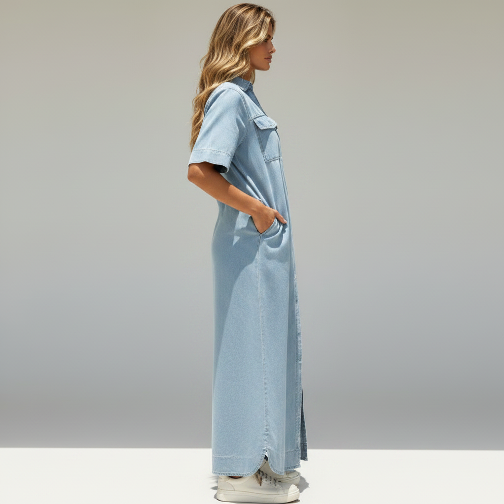 Vestido Jeans Feminino Amélie
