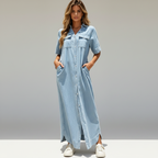Vestido Jeans Feminino Amélie