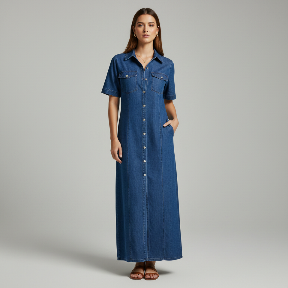 Vestido Jeans Feminino Amélie