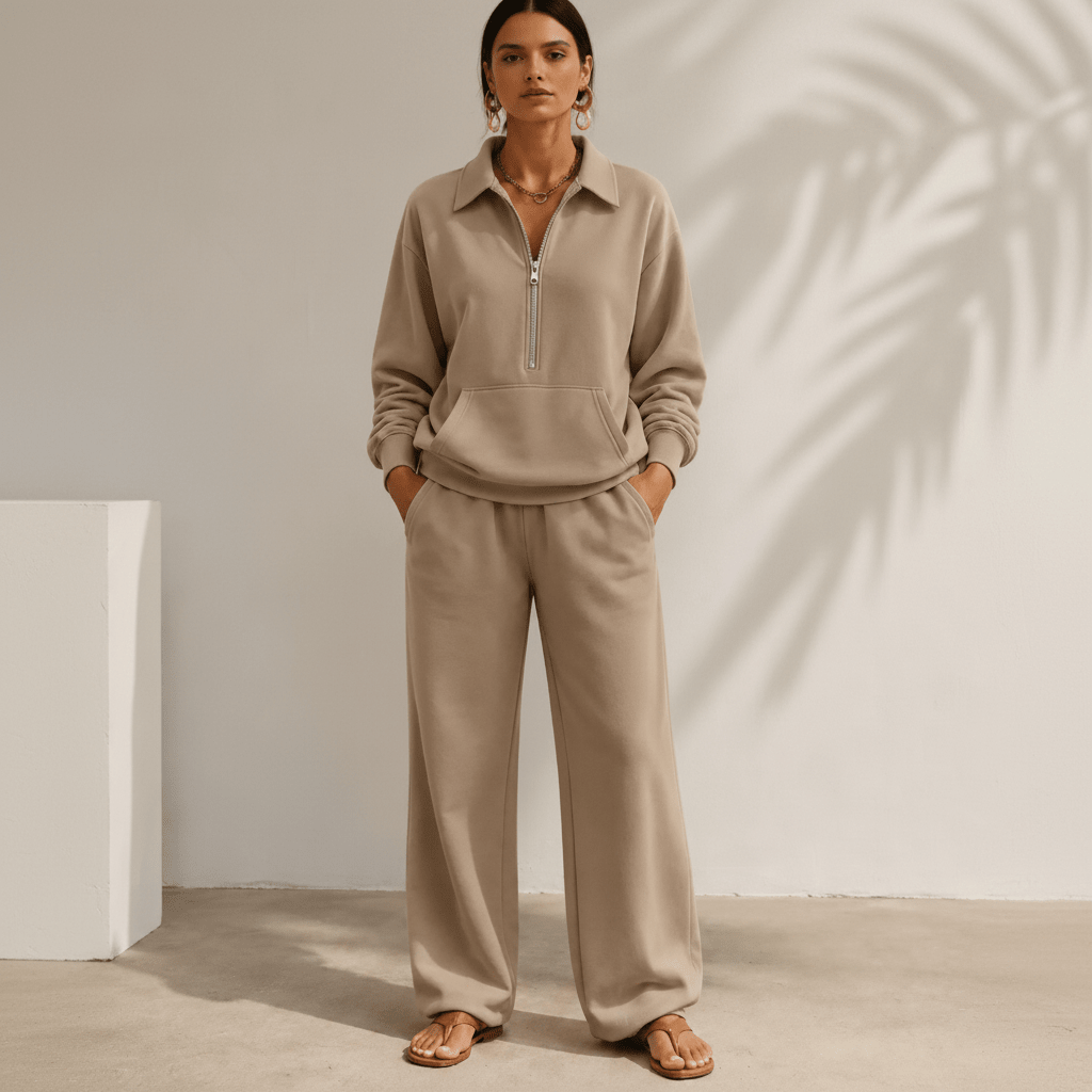 Conjunto Feminino Amara com Calça Pantalona