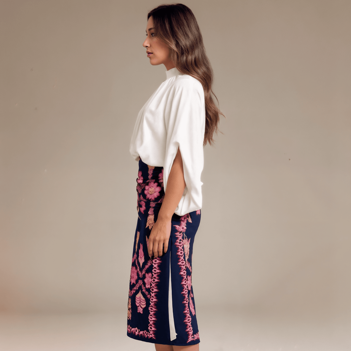 Conjunto Feminino Blusa e Saia Elisadora