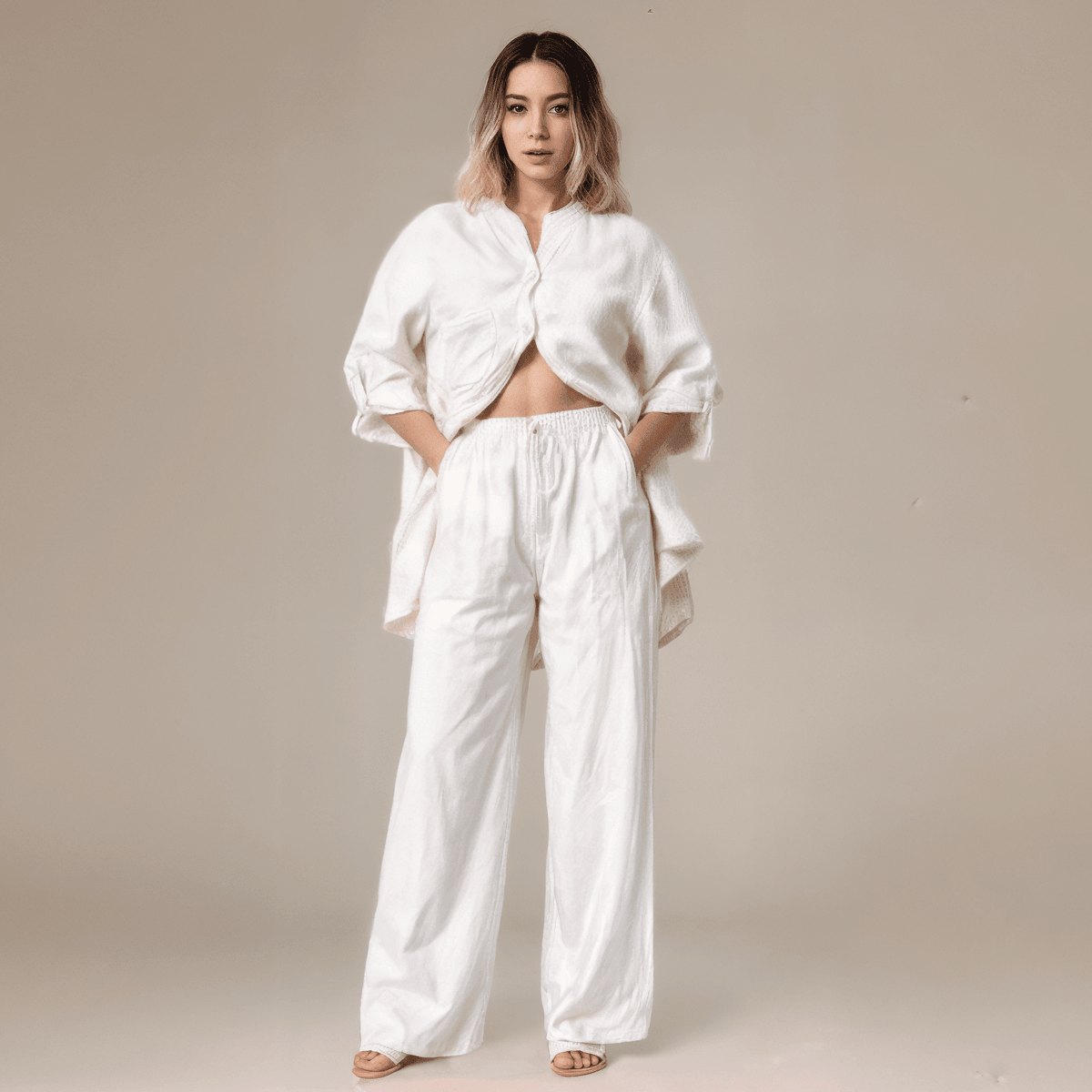 Conjunto Feminino Linho Brilho das Estrelas