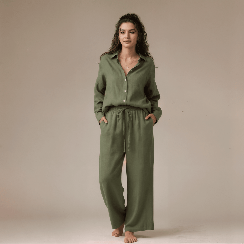 Conjunto Feminino Linho Retrô