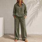 Conjunto Feminino Amara com Calça Pantalona