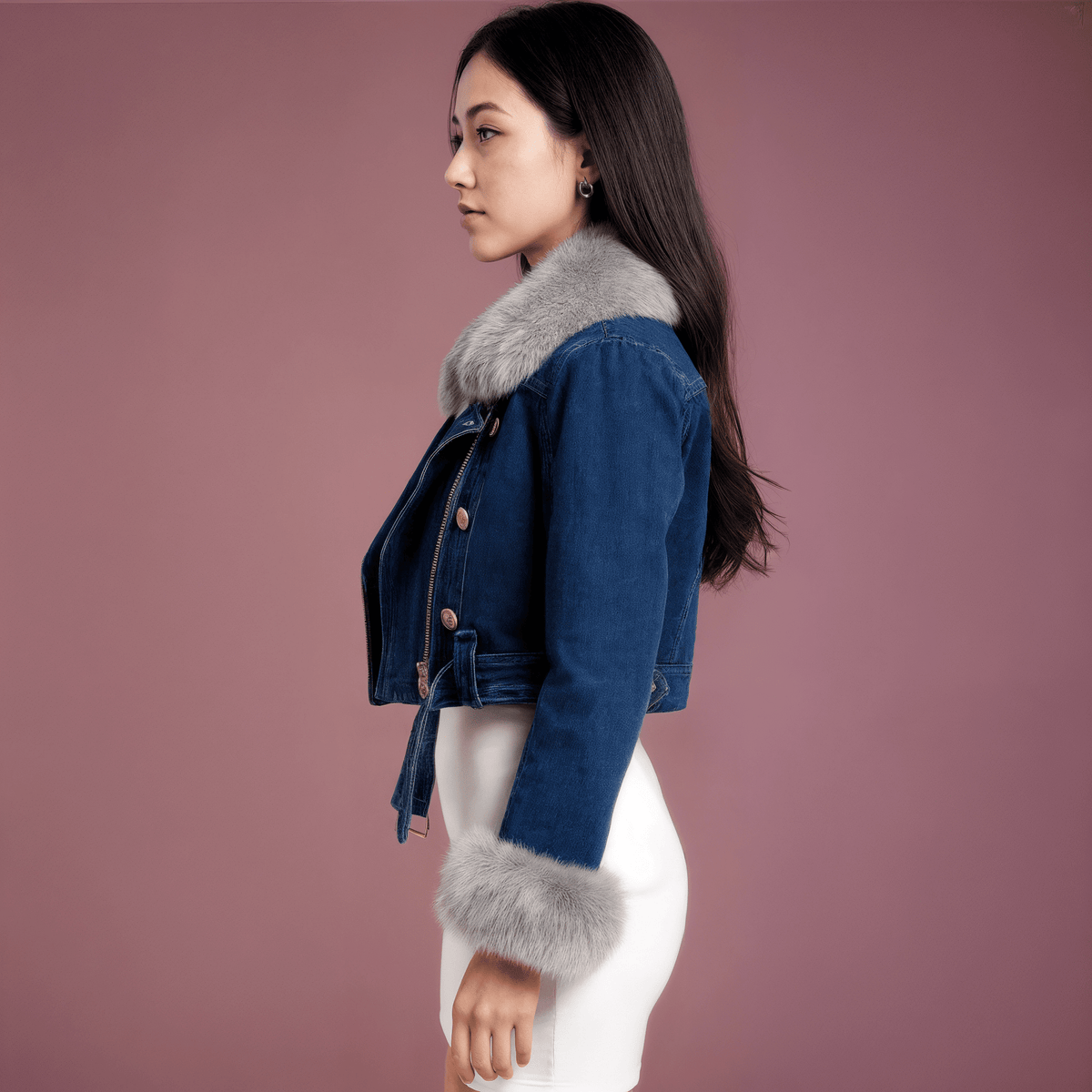 Jaqueta Jeans Feminina Alana