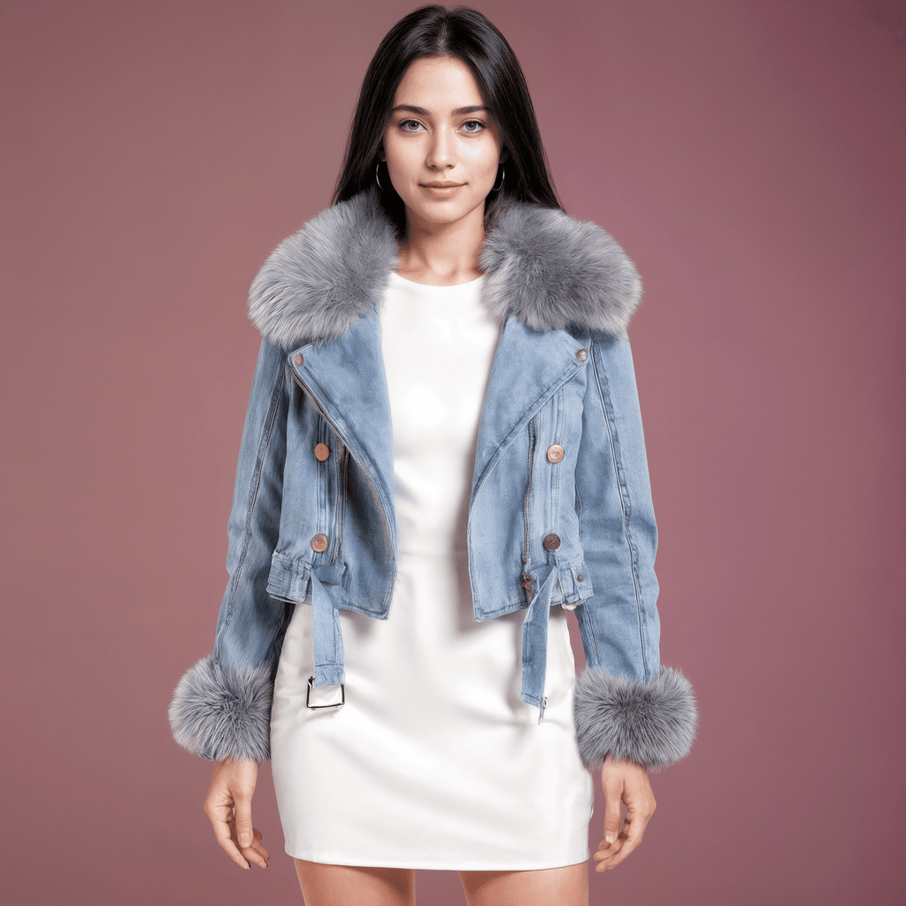 Jaqueta Jeans Feminina Alana