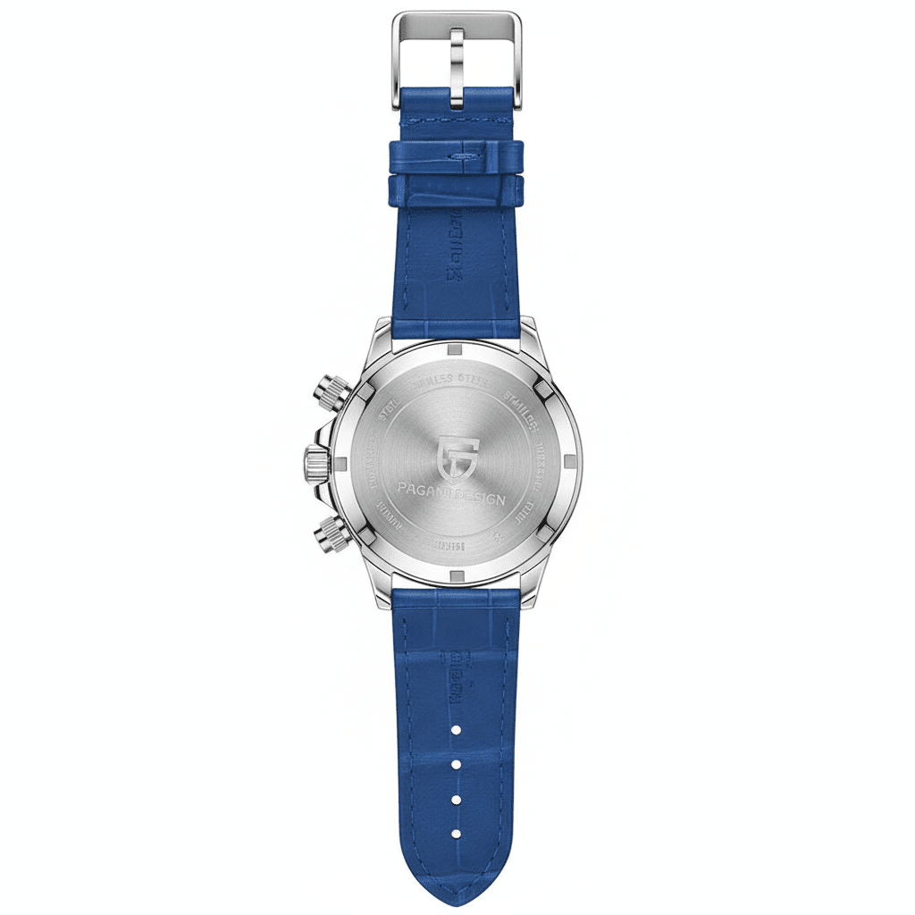Relógio Pagani Design  Feminino Cronógrafo com Safira e Cristais Blue
