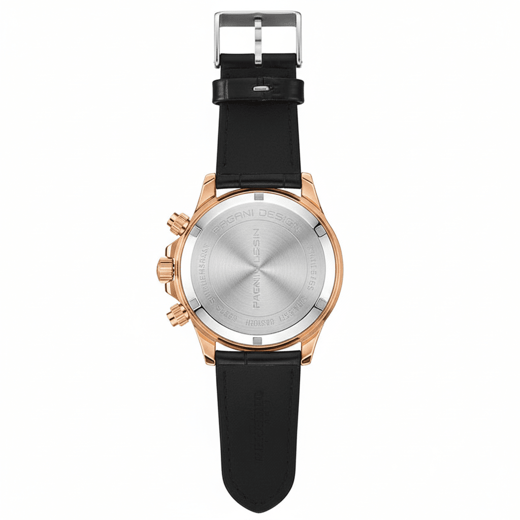 Relógio Pagani Design  Feminino Cronógrafo com Safira e Cristais Gold Black