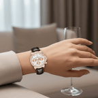 Relógio Pagani Design  Feminino Cronógrafo com Safira e Cristais Gold Black