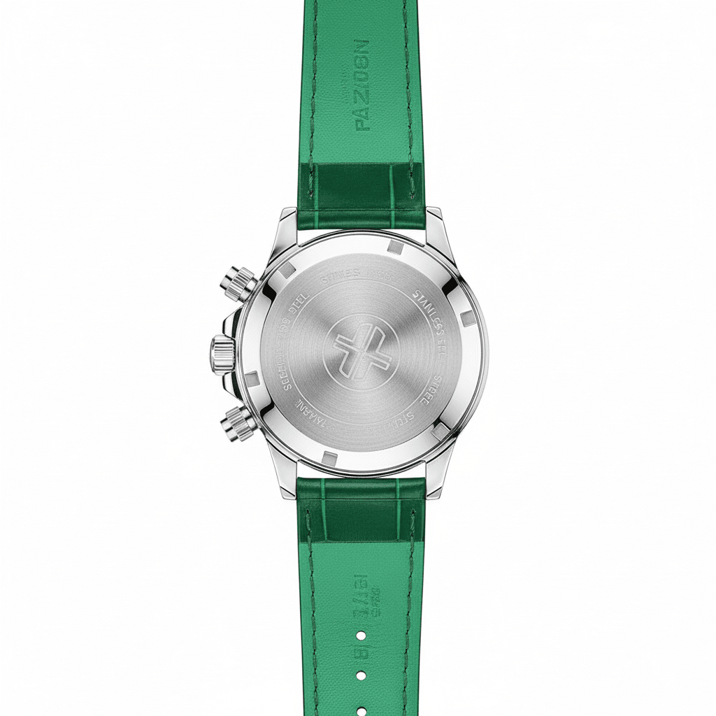 Relógio Pagani Design  Feminino Cronógrafo com Safira e Cristais Green