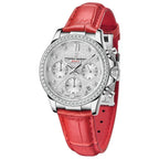 Relógio Pagani Design  Feminino Cronógrafo com Safira e Cristais Red