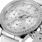 Relógio Pagani Design  Feminino Cronógrafo com Safira e Cristais white