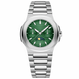Relógio Pagani Design Feminino Fase da Lua e Safira Green