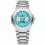 Relógio Pagani Design Feminino Fase da Lua e Safira Ice Blue