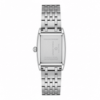 Relógio Pagani Design Feminino Retangular Safira e Cristais Silver Blue