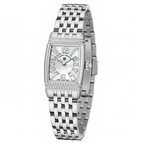 Relógio Pagani Design Feminino Retangular Safira e Cristais Silver Silver White