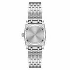 Relógio Pagani Design Feminino Retangular Safira e Cristais Silver Silver White