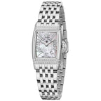 Relógio Pagani Design Feminino Retangular Safira e Cristais Silver Silver White