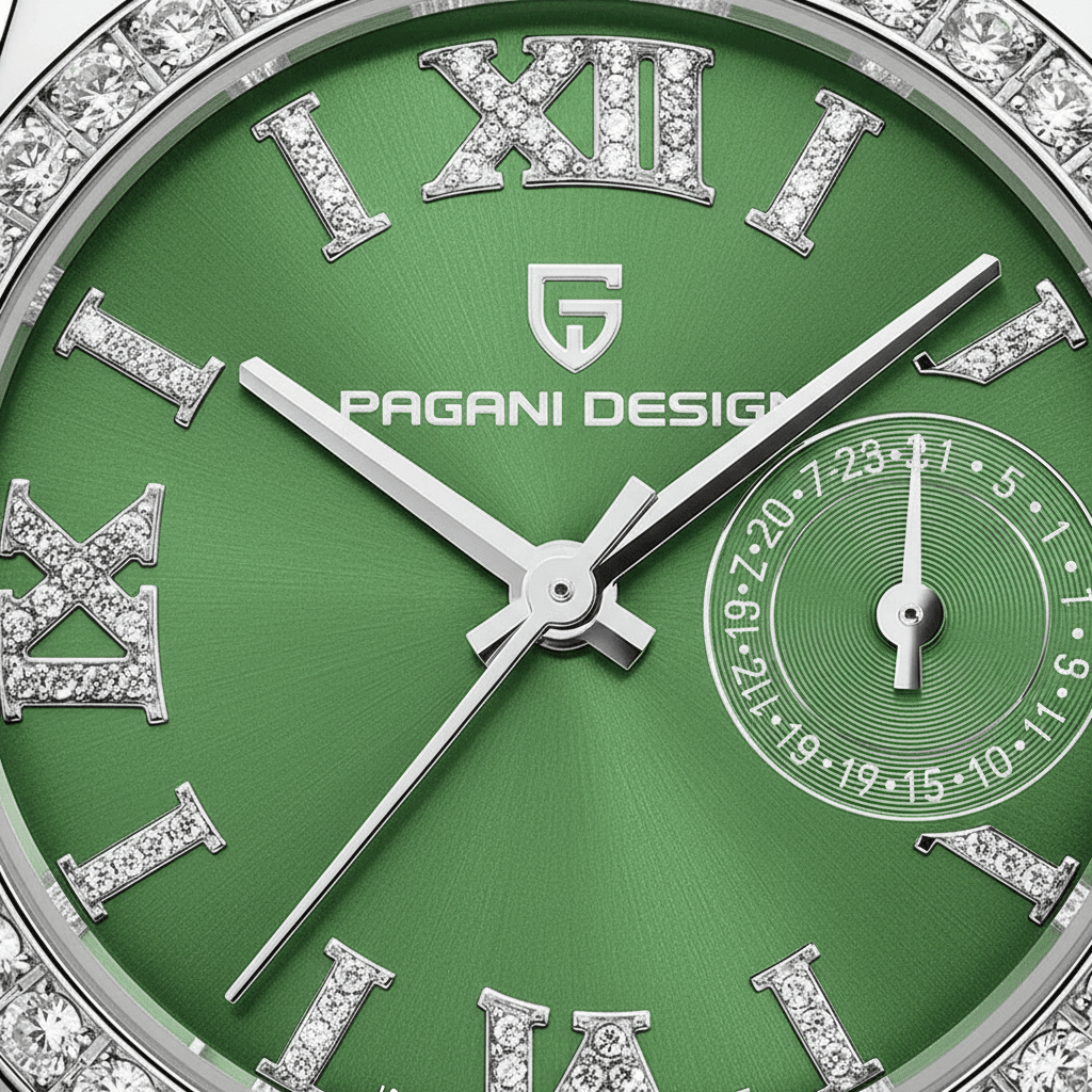 Relógio Pagani Design Feminino Safira Green