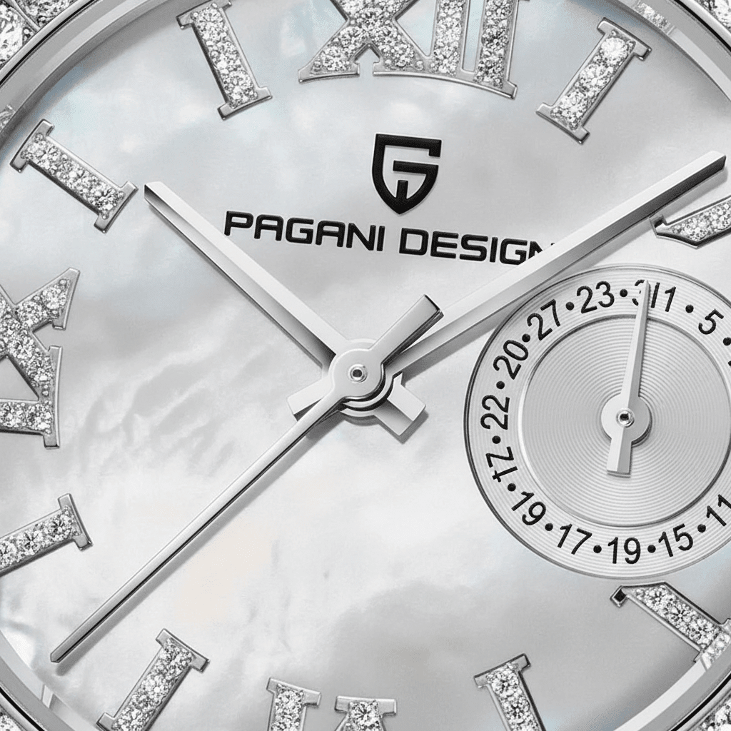 Relógio Pagani Design Feminino Safira White