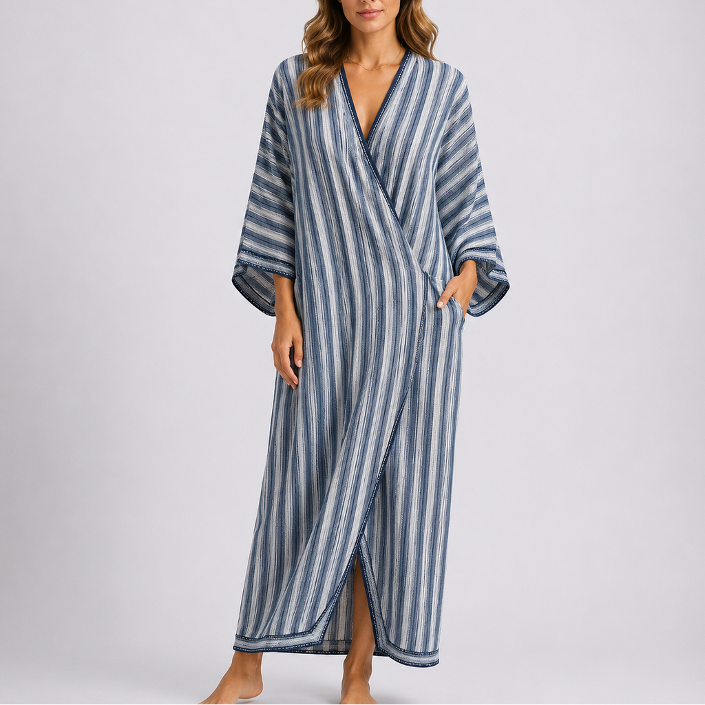 Vestido Kaftan Feminino Santorini