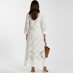 Vestido Feminino Longo Bordado Aurora