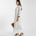 Vestido Feminino Longo Bordado Aurora