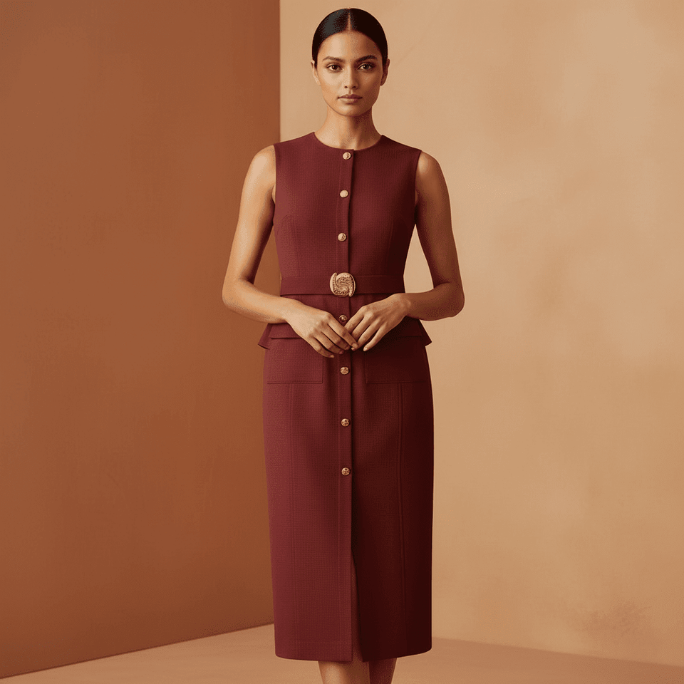 Vestido Feminino Midi Firenze Paris