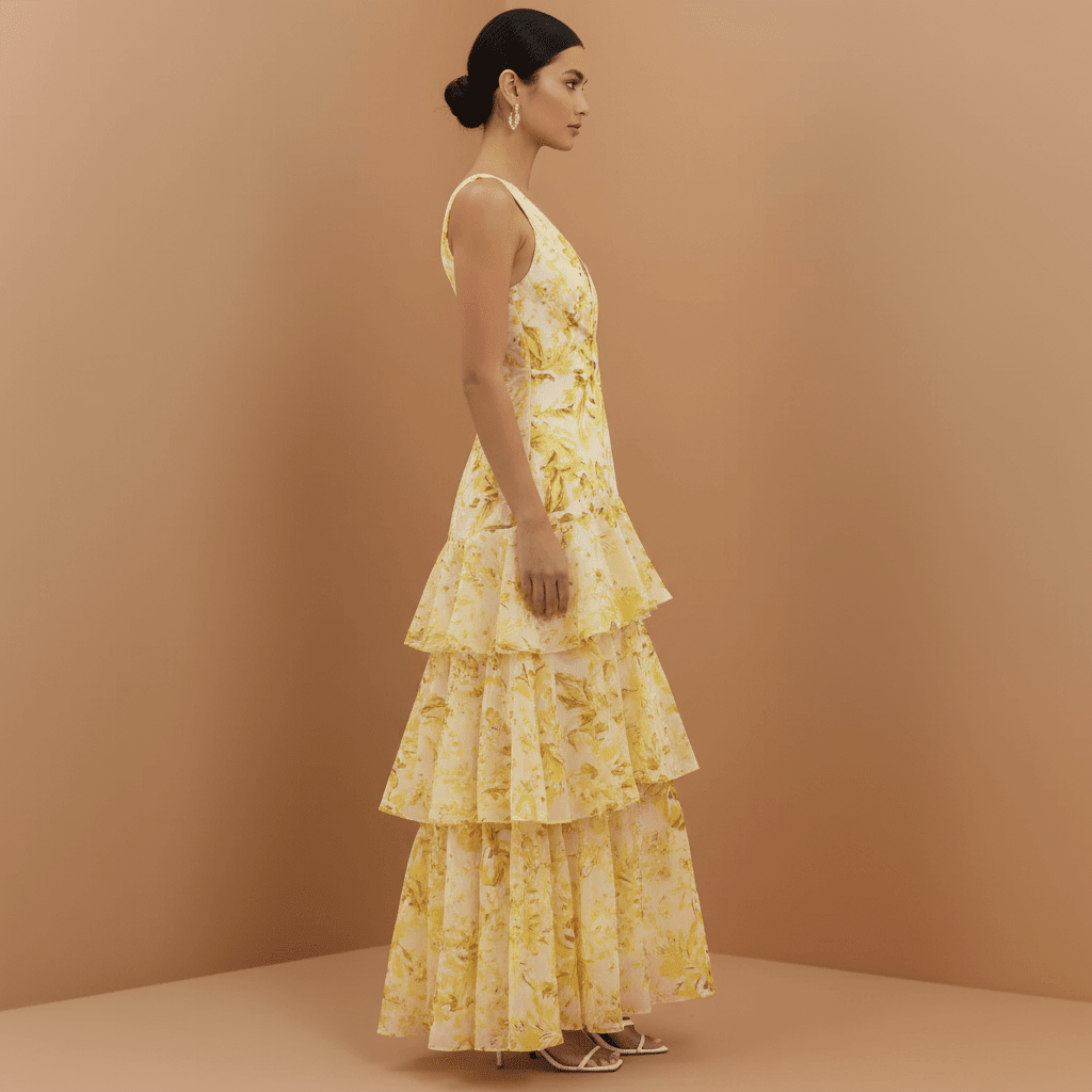 Vestido Longo Feminino Leve e Fluido