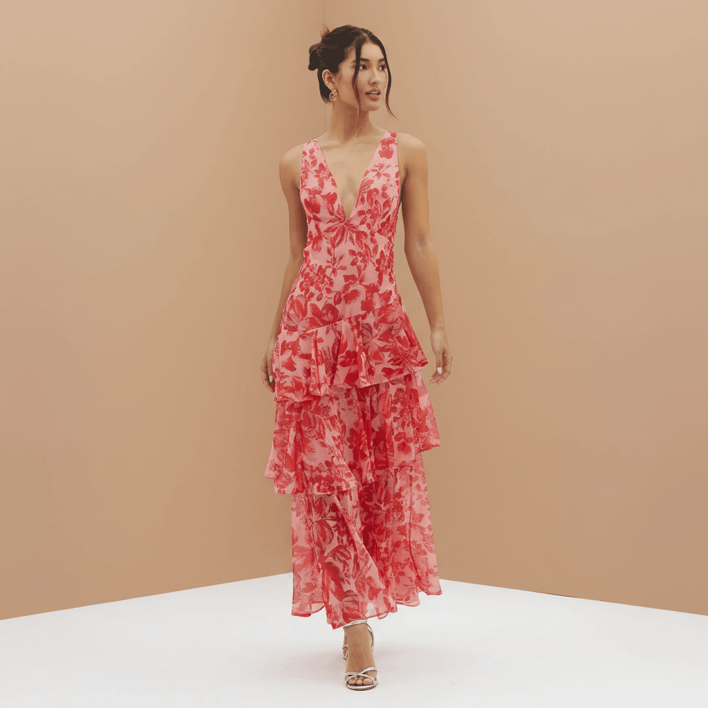 Vestido Longo Feminino Leve e Fluido