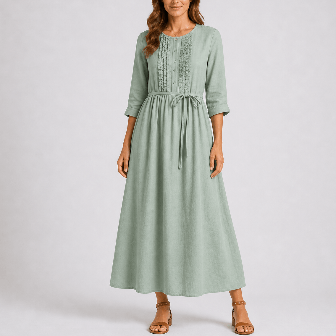 Vestido Midi Feminino Aurora