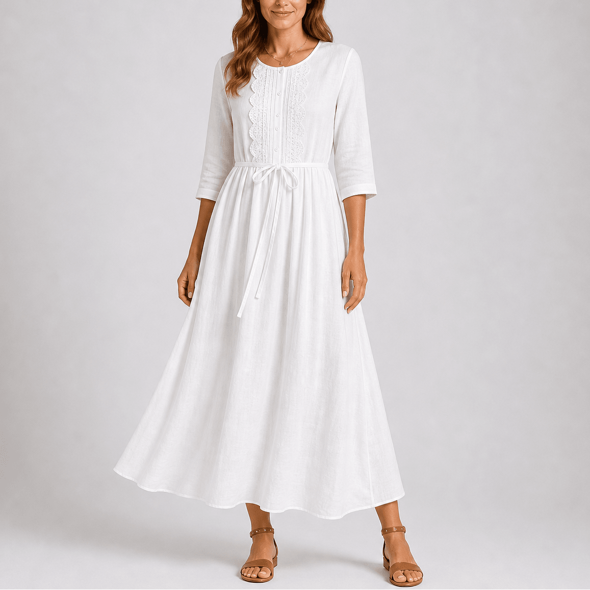 Vestido Midi Feminino Aurora